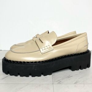 Aquatalia Chunky Lug Sole Patent Loafer 7 1/2 M